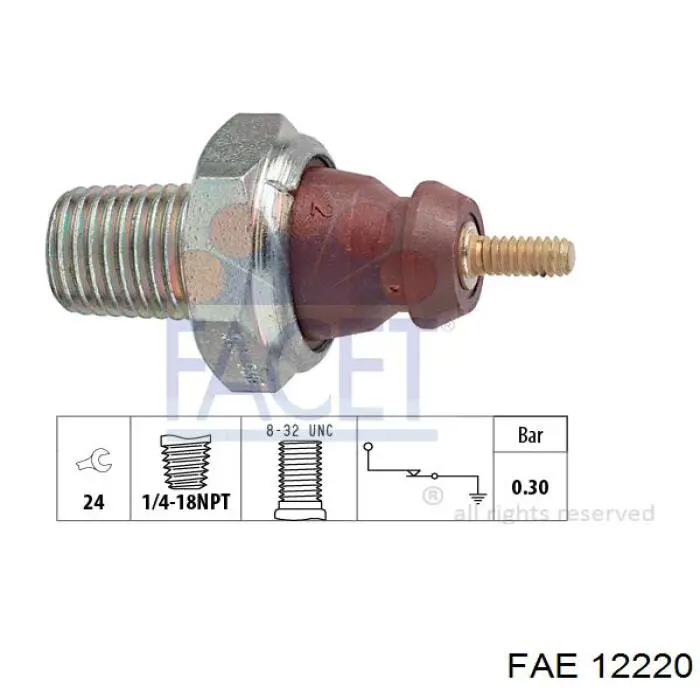Compre 12220 FAE Sensor de pressão de óleo