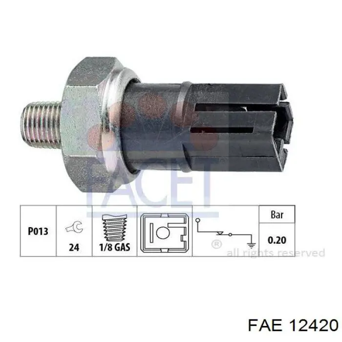 Sensor de pressão de óleo FAE 12420 preço, a partir de 7,72 USD