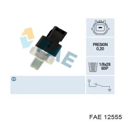 Sensor de pressão de óleo FAE 12555 preço, a partir de 9,65 USD