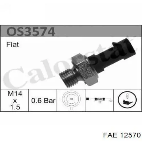 Compre 12570 FAE Sensor de pressão de óleo