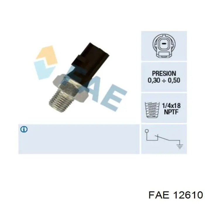 Sensor de pressão de óleo FAE 12610 preço, a partir de 5,09 USD