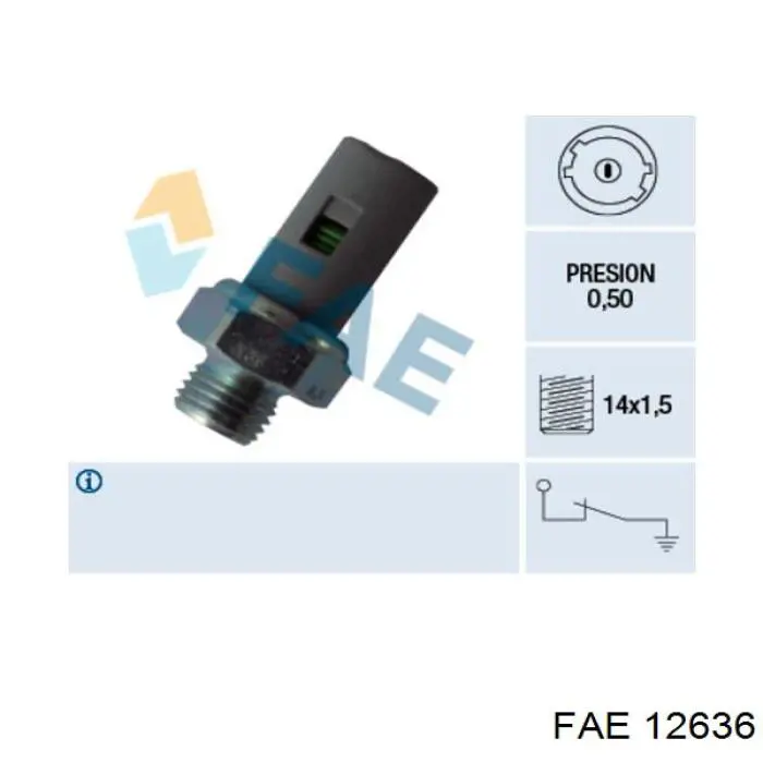 Sensor de pressão de óleo FAE 12636 preço, a partir de 7,46 USD