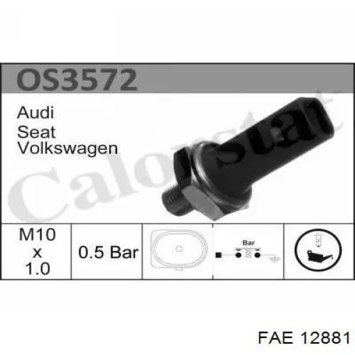 Sensor de pressão de óleo FAE 12881 preço, a partir de 5,99 USD