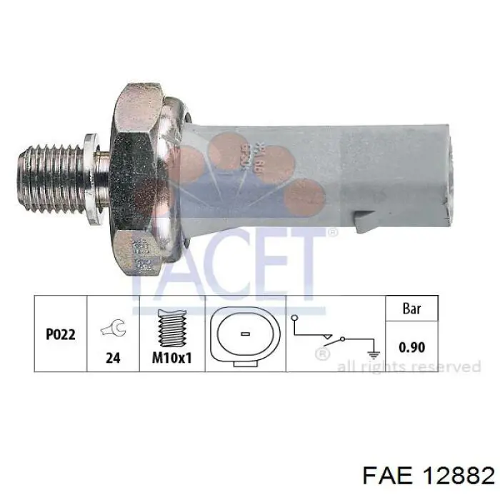 Sensor de pressão de óleo FAE 12882 preço, a partir de 8,90 USD