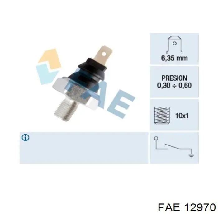Sensor de pressão de óleo FAE 12970 preço, a partir de 3,91 USD