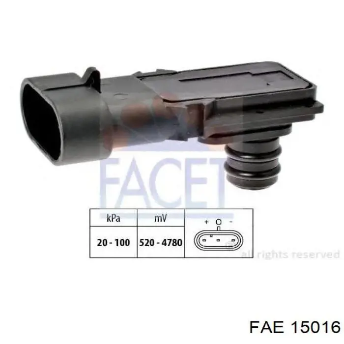 Sensor de pressão no coletor de admissão, MAP FAE 15016 preço, a partir de 39,01 USD