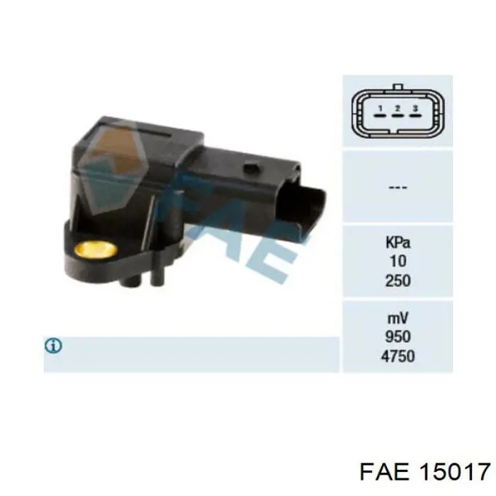 Sensor de pressão no coletor de admissão, MAP FAE 15017 preço, a partir de 36,00 USD