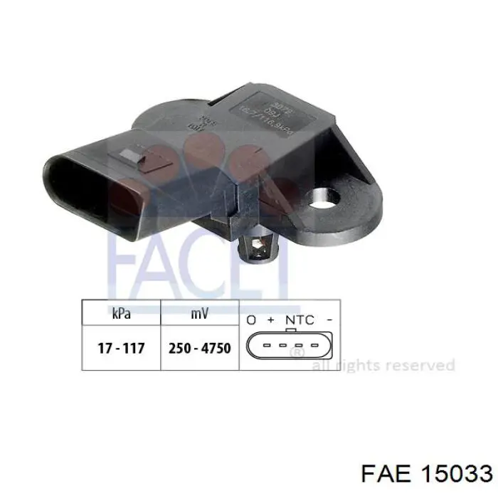 Sensor de pressão no coletor de admissão, MAP FAE 15033 preço, a partir de 37,52 USD