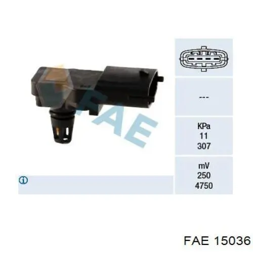 Sensor de pressão no coletor de admissão, MAP FAE 15036 preço, a partir de 45,44 USD