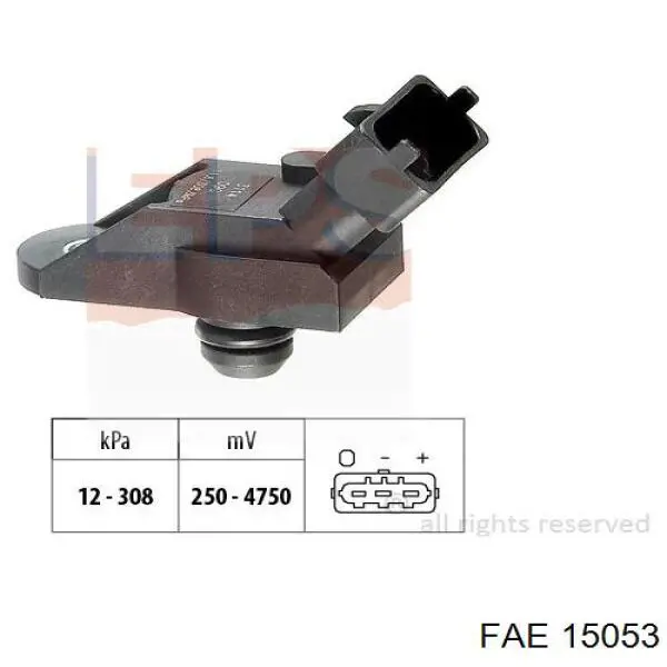 Sensor de pressão no coletor de admissão, MAP FAE 15053 preço, a partir de 39,13 USD