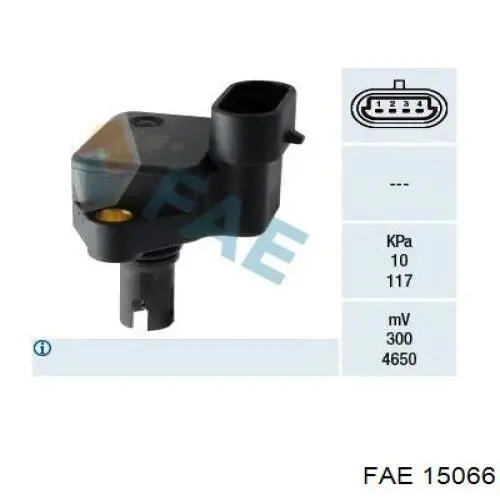 Sensor de pressão no coletor de admissão, MAP FAE 15066 preço, a partir de 34,14 USD