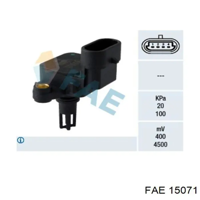 15071 FAE Sensor de pressão no coletor de admissão, MAP