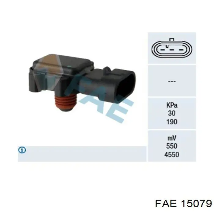 Sensor de pressão no coletor de admissão, MAP FAE 15079 preço, a partir de 43,70 USD