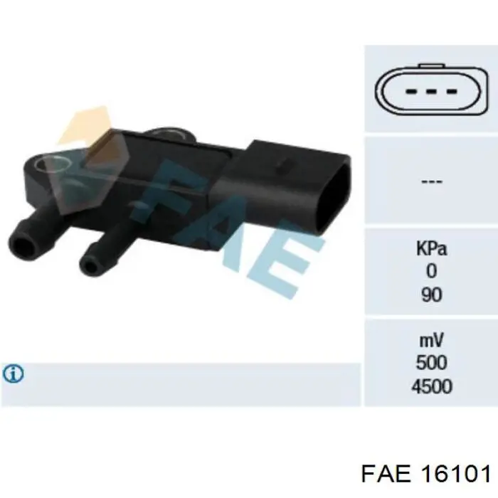 Sensor de pressão dos gases de escape FAE 16101 preço, a partir de 38,62 USD