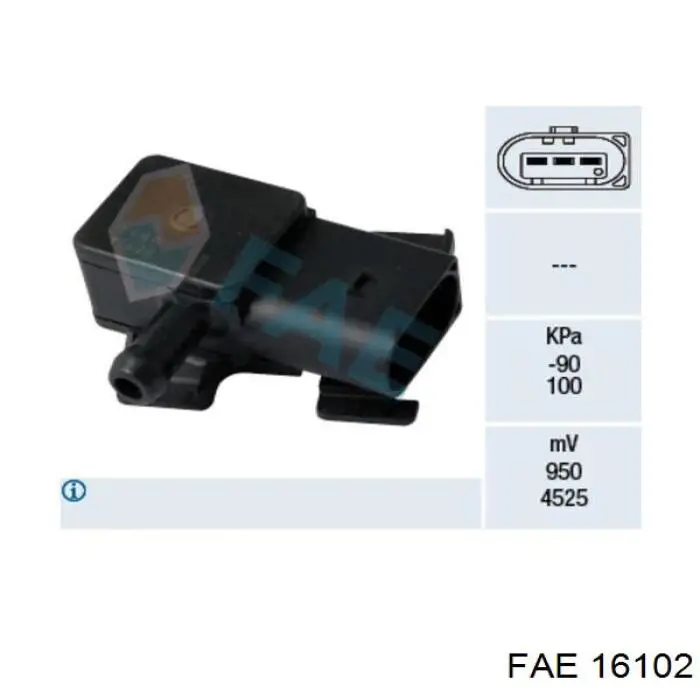 Sensor de pressão dos gases de escape FAE 16102 preço, a partir de 42,91 USD