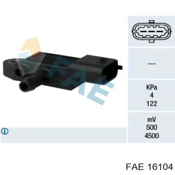 Sensor de pressão dos gases de escape FAE 16104 preço, a partir de 46,28 USD