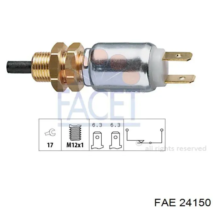 Sensor de ativação do sinal de parada FAE 24150 preço, a partir de 10,75 USD