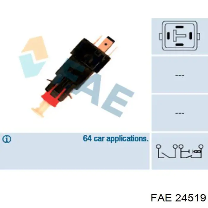 Sensor de ativação do sinal de parada FAE 24519 preço, a partir de 13,88 USD