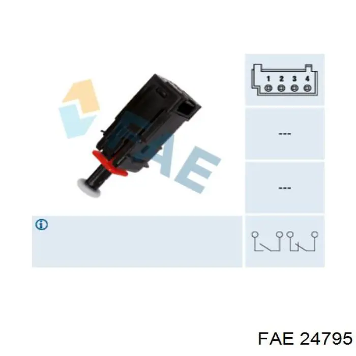 Compre 24795 FAE Sensor de ativação do sinal de parada
