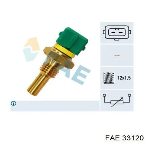 Sensor de temperatura do fluido de esfriamento FAE 33120 preço, a partir de 11,60 USD