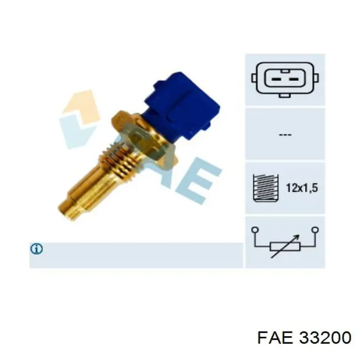 Sensor de temperatura do fluido de esfriamento FAE 33200 preço, a partir de 11,54 USD
