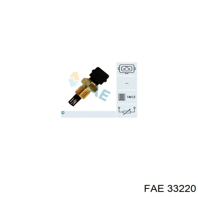 Sensor de temperatura da mistura de ar FAE 33220 preço, a partir de 13,99 USD