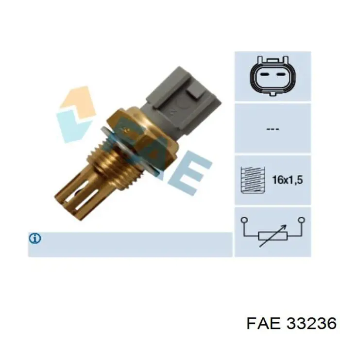 Sensor de temperatura da mistura de ar FAE 33236 preço, a partir de 18,69 USD
