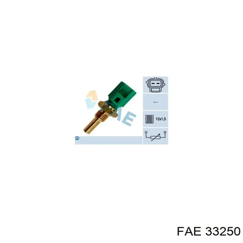 Sensor de temperatura do fluido de esfriamento FAE 33250 preço, a partir de 10,89 USD