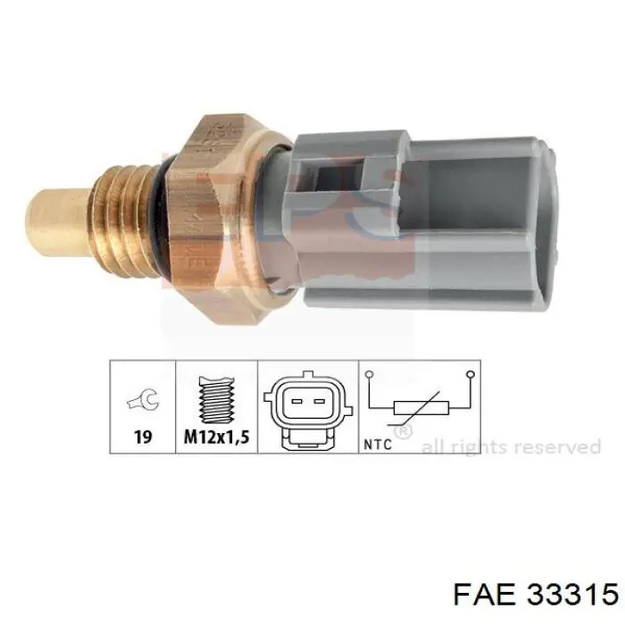 Compre 33315 FAE Sensor de temperatura de combustível