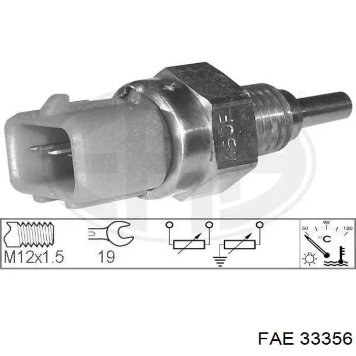 Sensor de temperatura do fluido de esfriamento FAE 33356 preço, a partir de 11,96 USD