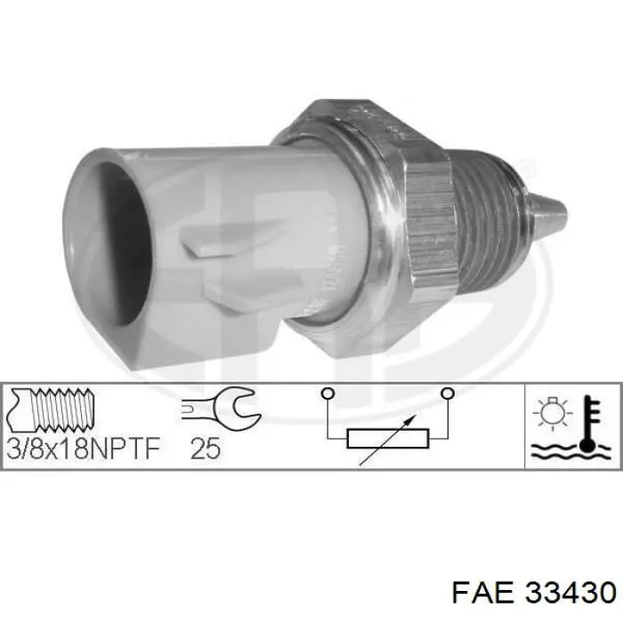 Sensor de temperatura do fluido de esfriamento FAE 33430 preço, a partir de 17,85 USD
