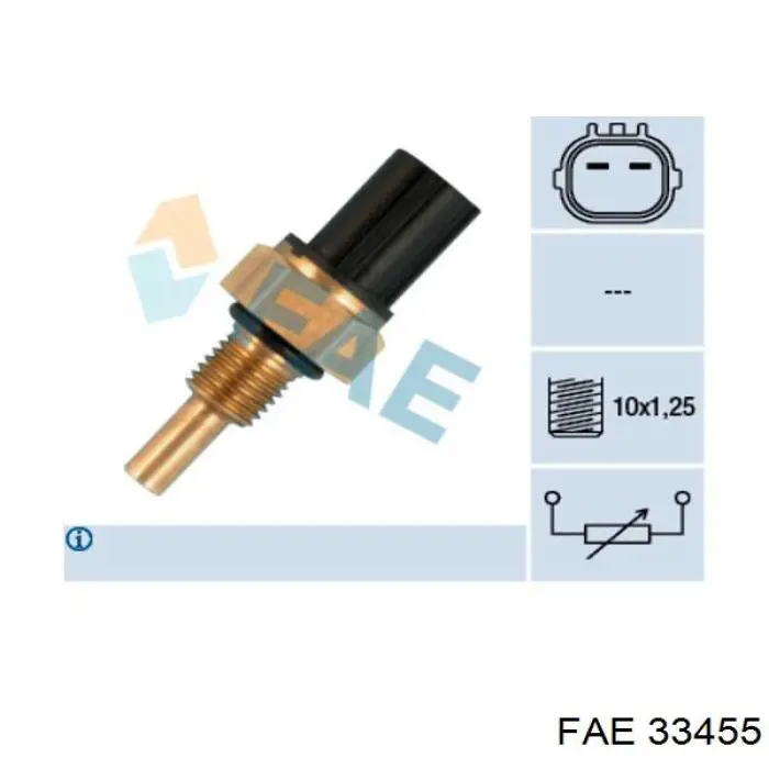 Sensor de temperatura do fluido de esfriamento FAE 33455 preço, a partir de 17,06 USD