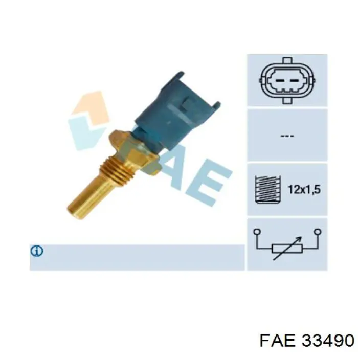Sensor de temperatura do fluido de esfriamento FAE 33490 preço, a partir de 9,66 USD