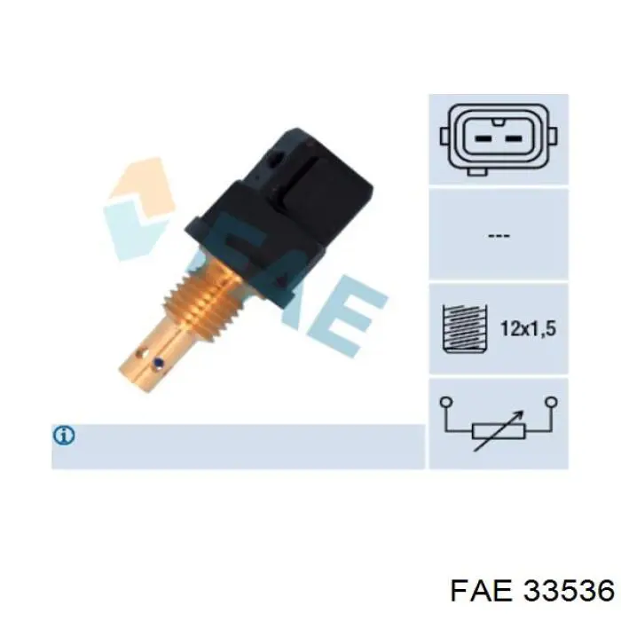 Sensor de temperatura da mistura de ar FAE 33536 preço, a partir de 28,14 USD