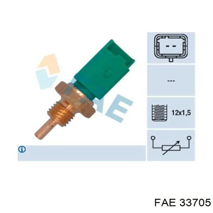 Sensor de temperatura do fluido de esfriamento FAE 33705 preço, a partir de 15,42 USD