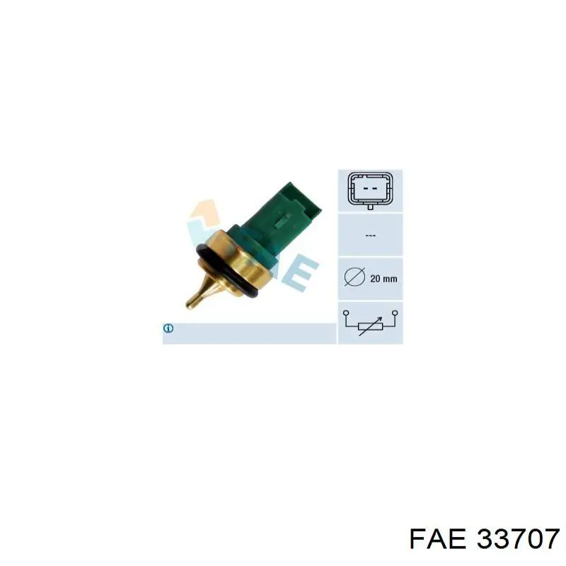 Sensor de temperatura do fluido de esfriamento FAE 33707 preço, a partir de 11,99 USD