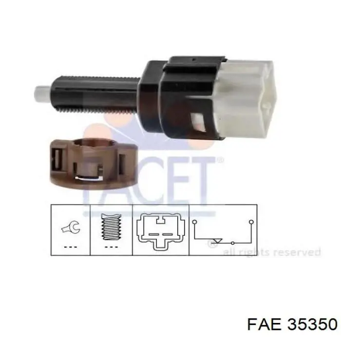Sensor de temperatura do fluido de esfriamento FAE 35350 preço, a partir de 8,04 USD