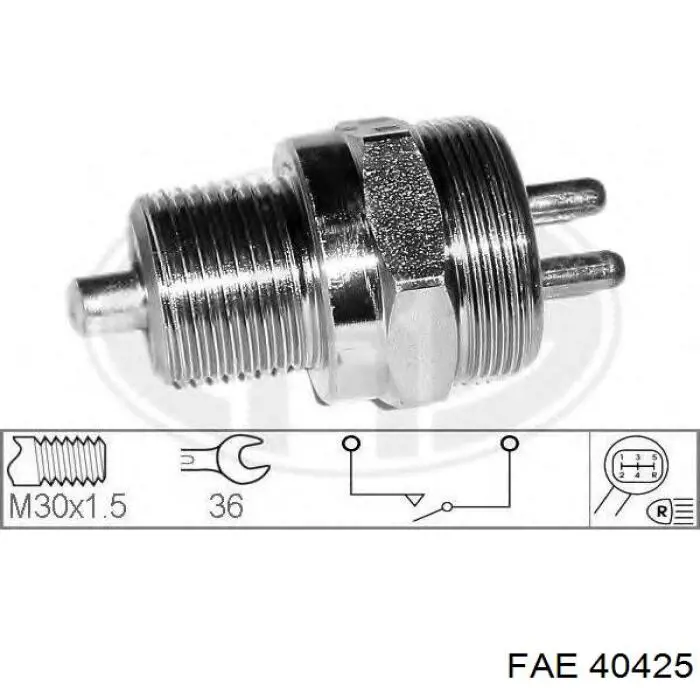 40425 FAE Sensor de ativação das luzes de marcha à ré