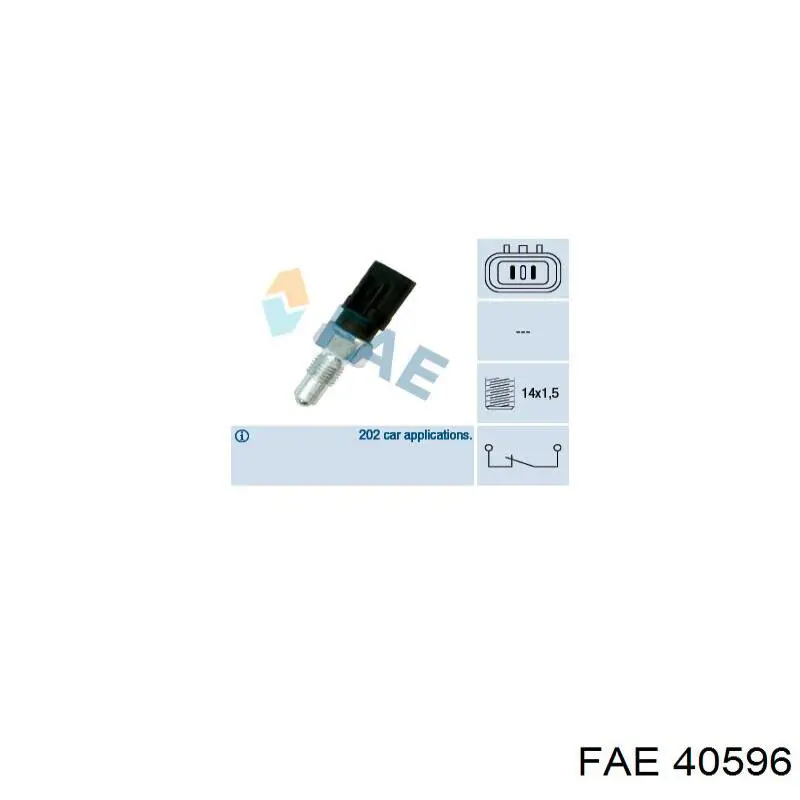 Compre 40596 FAE Sensor de ativação das luzes de marcha à ré