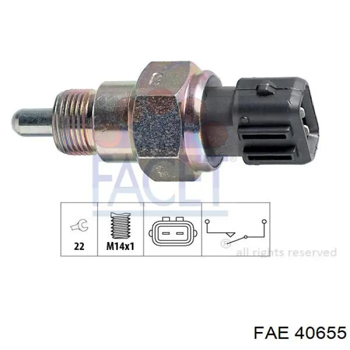Sensor de ativação das luzes de marcha à ré FAE 40655 preço, a partir de 9,83 USD