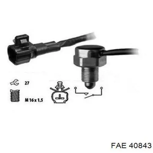 Sensor de ativação das luzes de marcha à ré FAE 40843 preço, a partir de 16,20 USD