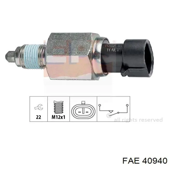 Sensor de ativação das luzes de marcha à ré FAE 40940 preço, a partir de 12,61 USD