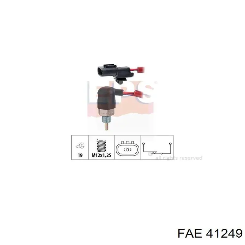 Sensor de ativação das luzes de marcha à ré FAE 41249 preço, a partir de 22,81 USD