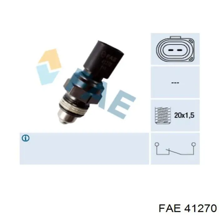 Sensor de ativação das luzes de marcha à ré FAE 41270 preço, a partir de 16,66 USD