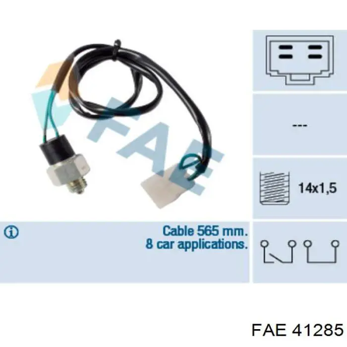 Sensor de ativação das luzes de marcha à ré FAE 41285 preço, a partir de 31,73 USD