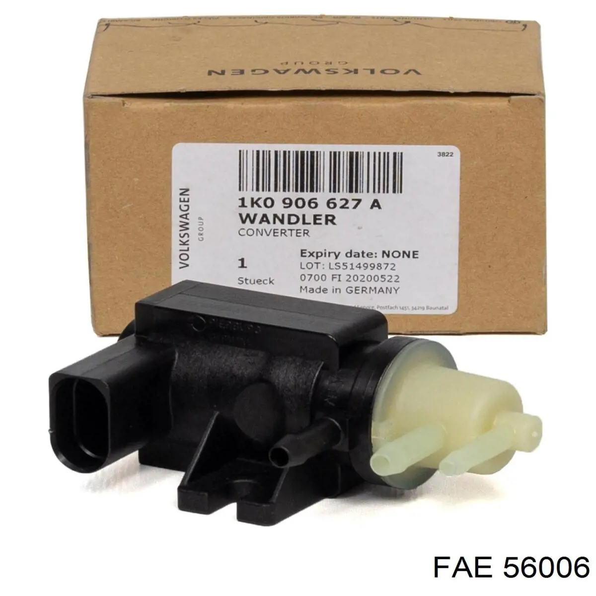 Válvula solenoide de regulação de comporta EGR 56006 FAE