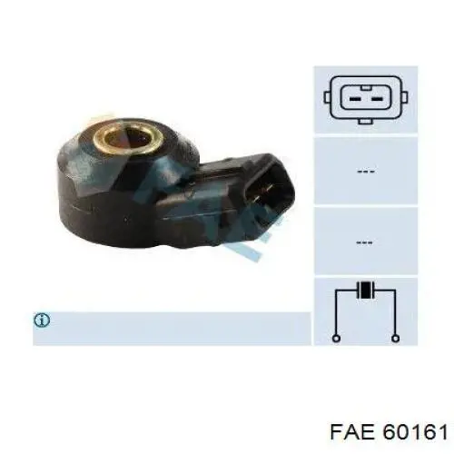 Sensor de detonação FAE 60161 preço, a partir de 26,00 USD