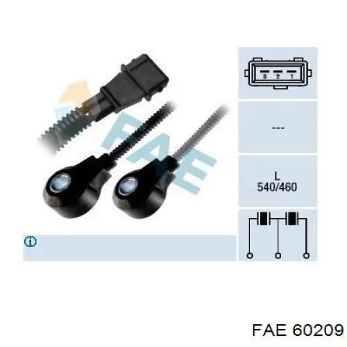 Compre 60209 FAE Sensor de detonação