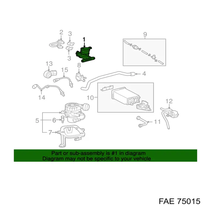 75015 FAE Sonda lambda, sensor de oxigênio