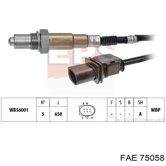 Sonda lambda, sensor de oxigênio até o catalisador FAE 75058 preço, a partir de 167,07 USD
